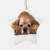 Cute Cocker Spaniel Keramisch Ornament (Rechts)