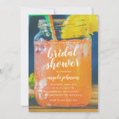 Cute Cocktail Mason Jar Bridal Shower Kaart (Voorkant)