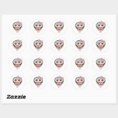 Cute Coconut Girl Sticker, Kawaii Coconut Stickers (Feuille)