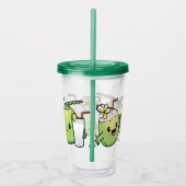 Cute Coconuts Acryl Drinkbeker (Rechts)