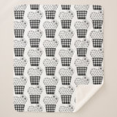 Cute Coeur Cactus Plaid Plante Pot Motif (Devant)