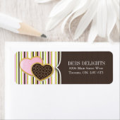 Cute Coeur Cookie Emballage & Livraison Étiquettes (En situation)