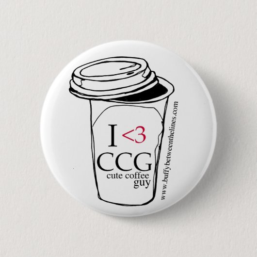 Cute Coffe Guy Button (Voorkant)
