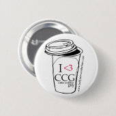 Cute Coffe Guy Button (Voorkant /achterkant)