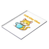 **Cute Coffee Cat – Adorable Cat Drinking Coffee I Notitieboek (Linkerzijde)