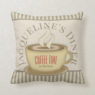 Cute Coffee Cup Persoonlijke cafe Diner Kussen