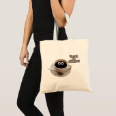 Cute Coffee Cup Tote Bag (Voorkant (product))