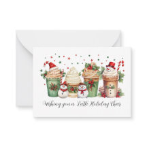 Cute Coffee Kerstcadeaukaarthouder voor Docenten