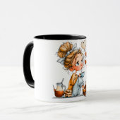 Cute Coffee Lover Mug | Cozy Girl Design (Devant gauche)