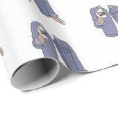 Cute Coffee Mode Party Wrapping Paper Cadeaupapier (Rol Hoek)