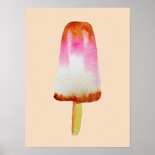 Cute cola ijsblokjes pop popsikel poster (Voorkant)
