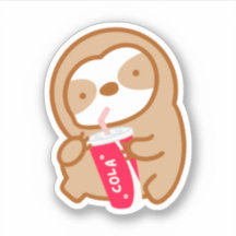 Cute Cola Soda Sloth