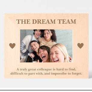 Cute collega quote aangepaste houten lijsten gegraveerde lijstjes