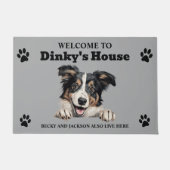Cute Collie Dog Deurmat (Voorkant)