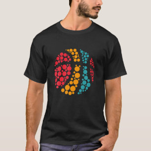 Cute Color Dot Basketball Lover Player Internation T-shirt