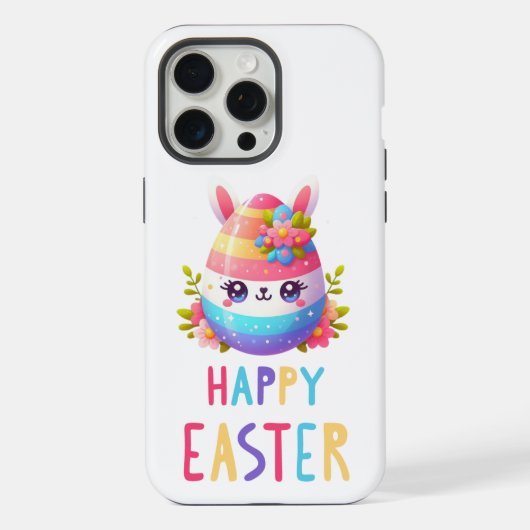 Cute, coloré lapin d'oeuf de Pâques (Verso)