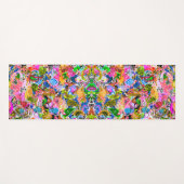 Cute colorful abstract gemengde paisleybloemen pap yogamat (Voorkant (horizontaal))