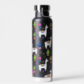 Cute Colorful Alpaca Cactus Personalized Name Waterfles (Links)