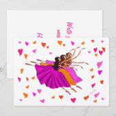 Cute Colorful Ballerinas Dancing and Jumping (Voorkant / Achterkant)