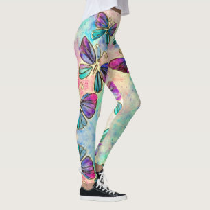Cute Colorful Butterflies 7 - Leggings