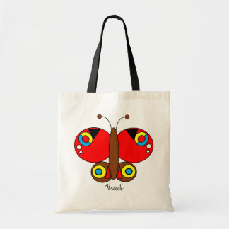 Cute Colorful Butterfly Canvas tas - Peacock