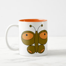Cute Colorful Butterfly Mok - Meadow Brown