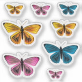 Cute Colorful Butterfly Sticker (Voorkant)