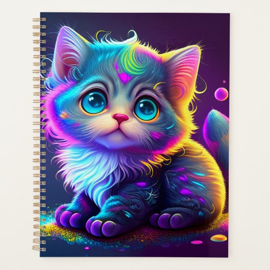 Cute Colorful Chat Artwork numérique-79827 (Devant)
