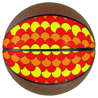 Cute colorful cirkels patroon basketbal