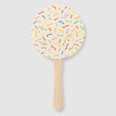 Cute Colorful Confetti Pattern Handwaaier (Voorkant)