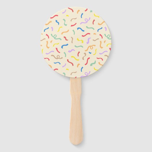 Cute Colorful Confetti Pattern Handwaaier (Voorkant)