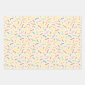 Cute Colorful Confetti Pattern Inpakpapier Vel (Voorkant)