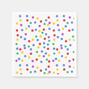 Cute Colorful Confetti Stippen Servet