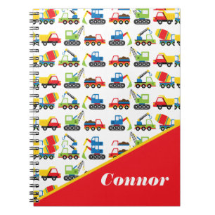 Cute Colorful Construction Vehicle Speelgoed Cars Notitieboek