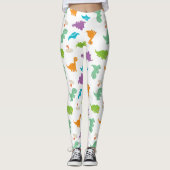 Cute Colorful DINOSAURS-Leggings Leggings (Voorkant)