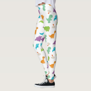 Cute Colorful DINOSAURS-Leggings Leggings
