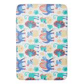 Cute colorful dinosaurus patroon badmat (Voorkant Verticaal)