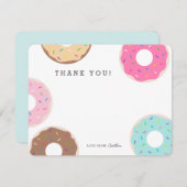 Cute Colorful Donut Bedankt kaarten (Voorkant / Achterkant)