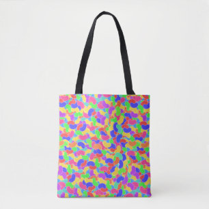 Cute Colorful Epic Jellybeans Snoep Fun Design Draagtas