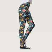Cute Colorful Floral Pattern Leggings (Rechts)