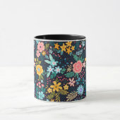 Cute Colorful Floral Pattern Mok (Midden)