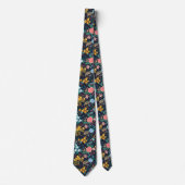 Cute Colorful Floral Pattern Stropdas (Voorkant)
