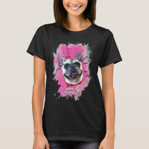 Cute Colorful French Bulldog Waterverf & Acryl T-shirt