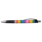 Cute Colorful Fun Rainbow Stripes Personated Pen (Bovenkant)