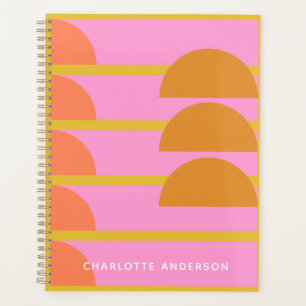 Cute Colorful Geometric Scandinavian Personalized Planner