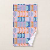 Cute Colorful Geometric Shaptern Blue Bad Handdoek (Handdoek)