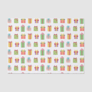 Cute Colorful Gift Boxes Pattern Tissuepapier