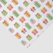 Cute Colorful Gift Boxes Pattern Tissuepapier (Detail)