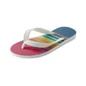 Cute Colorful Gradient Striped Patroon Kinder Teenslippers (Schuin)