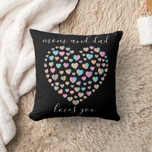 Cute Colorful Heart Pattern Kussen (Deken)